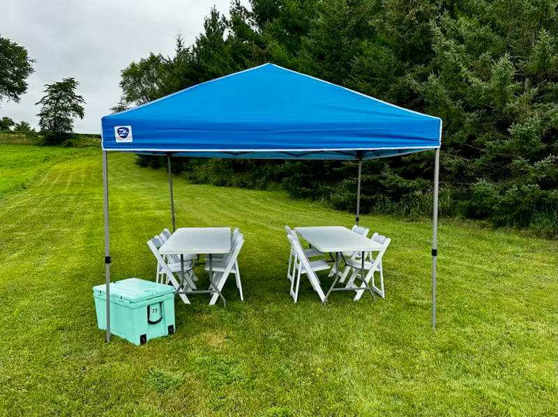 White Resin Folding Chair